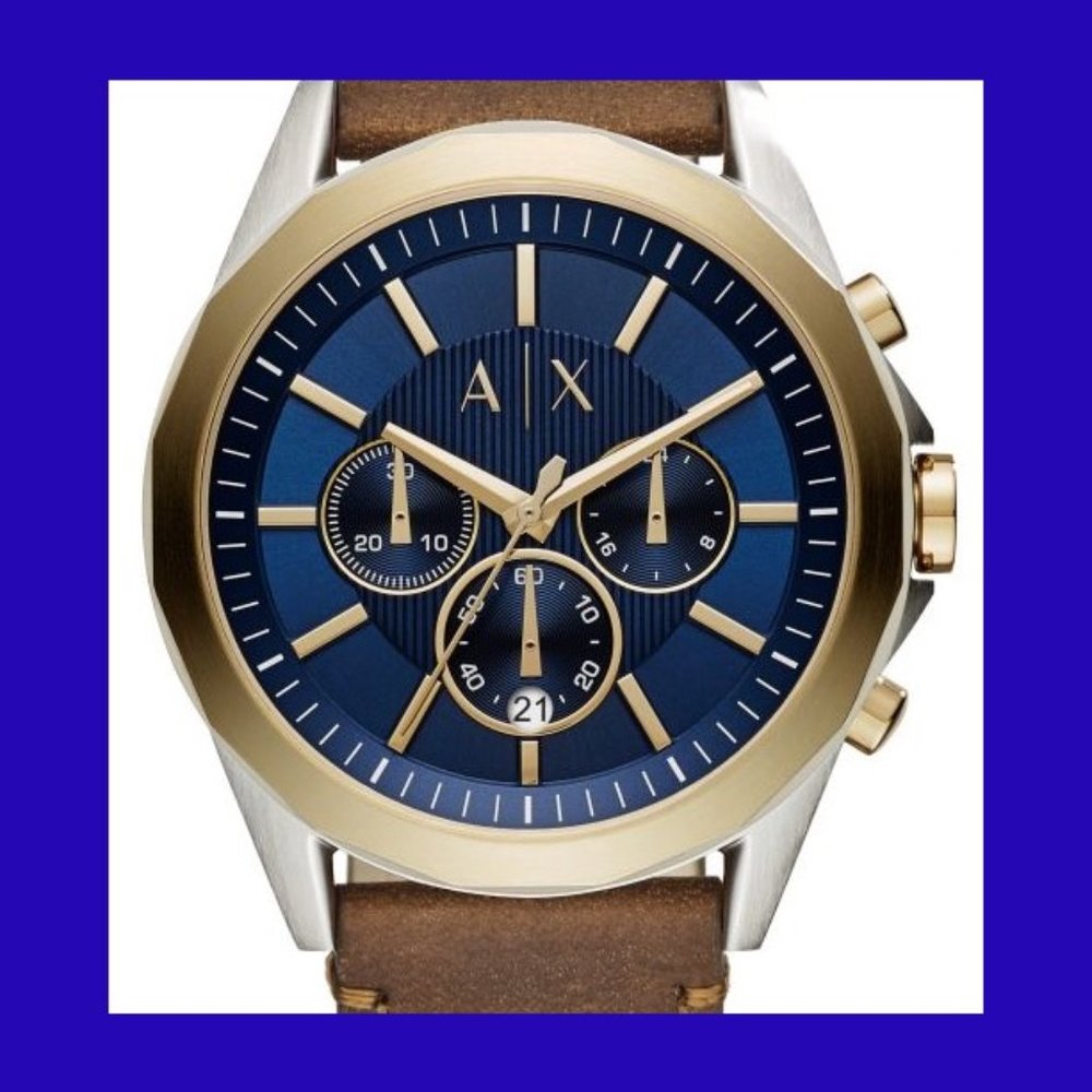 Gorgeous, bold, blue face Armani Exchange AX2612.